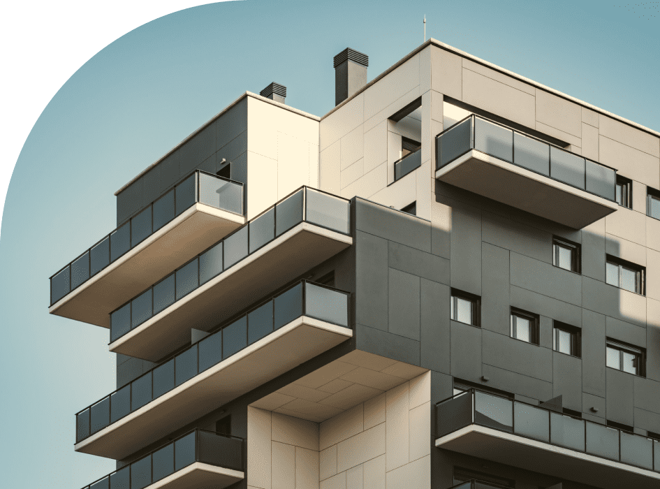 3D illustration of a modern house and interior design concept